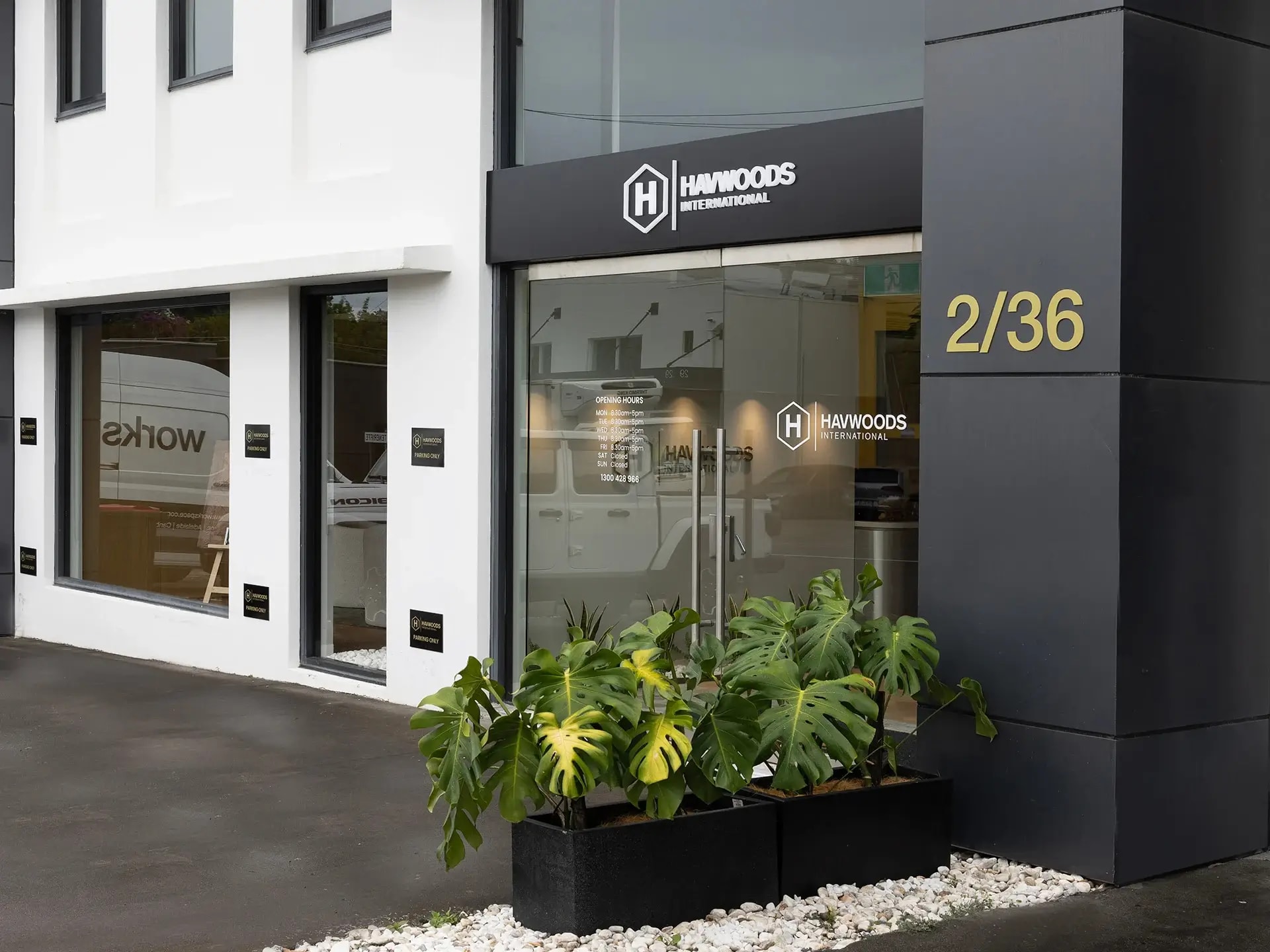 Free on-site parking available at the Havwoods Brisbane showroom.